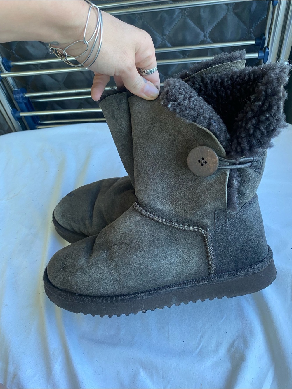 Women's Cozy Button Suede boot